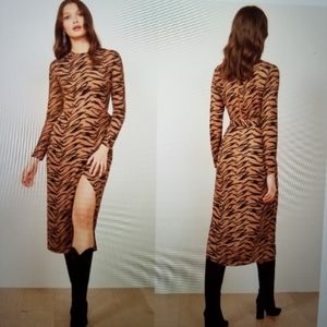 Reformation Msurita wrap midi dress